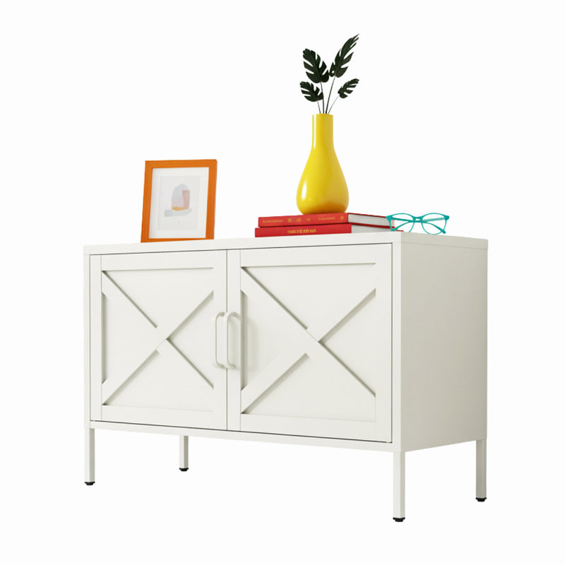 Hamptons Steel Storage Locker - Cream White