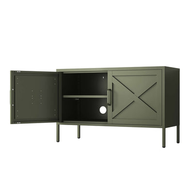 Hamptons Steel Storage Locker - Army Green