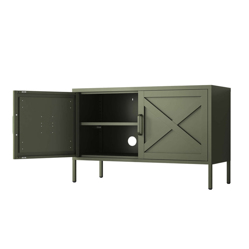 Hamptons Steel Storage Locker - Army Green