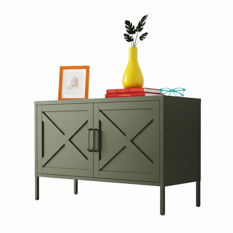 Hamptons Steel Storage Locker - Army Green