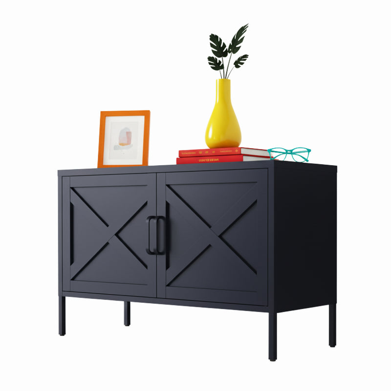 Hamptons Steel Storage Locker - Slate Grey