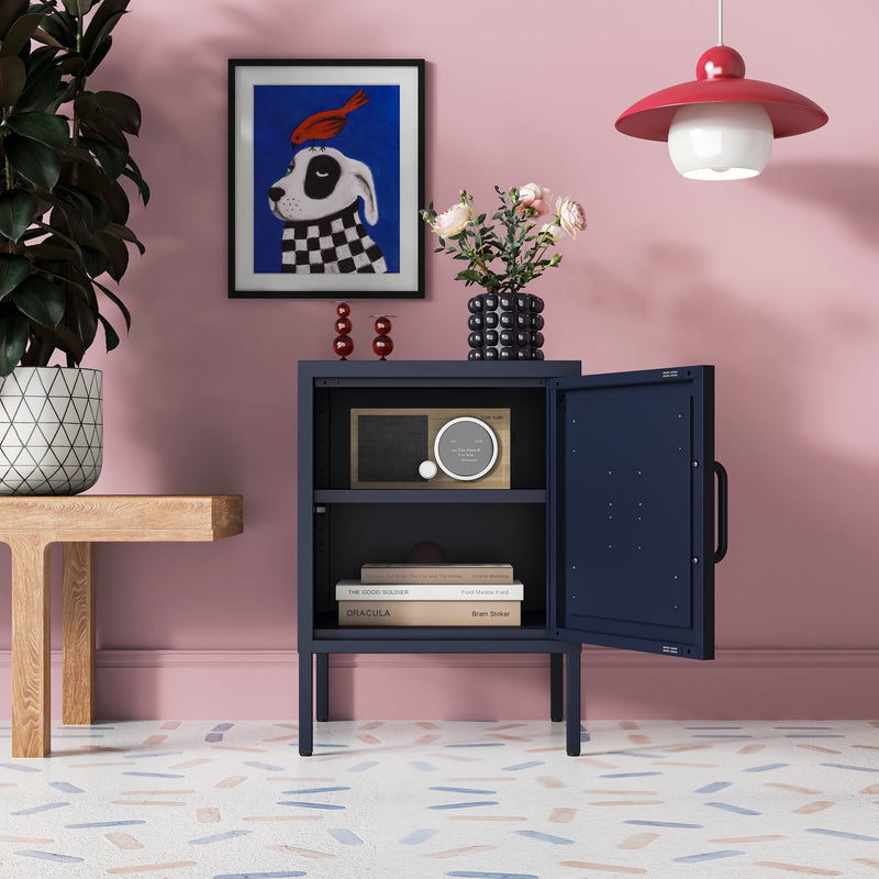 Phoenix Bedside Table Locker - Slate Grey