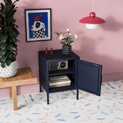 Phoenix Bedside Table Locker - Slate Grey