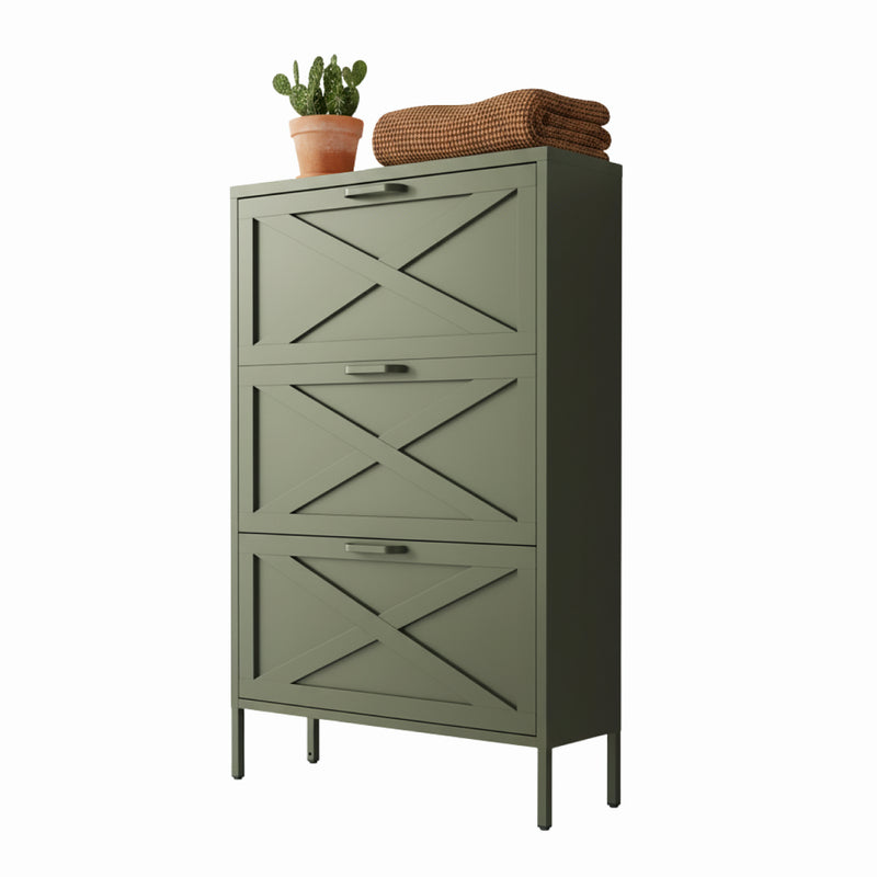 Hamptons Shoe Locker -  Army Green