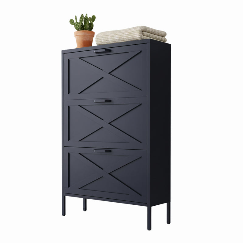 Hamptons Shoe Locker -  Slate Grey