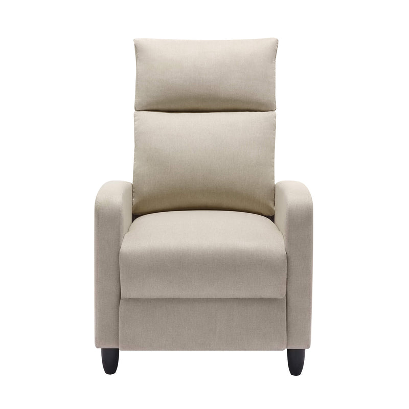 Frankie Linen Comfort Manual Recliner - Cream
