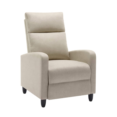 Frankie Linen Comfort Manual Recliner - Cream