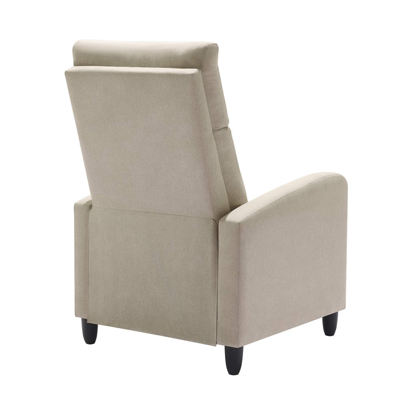 Frankie Linen Comfort Manual Recliner - Cream