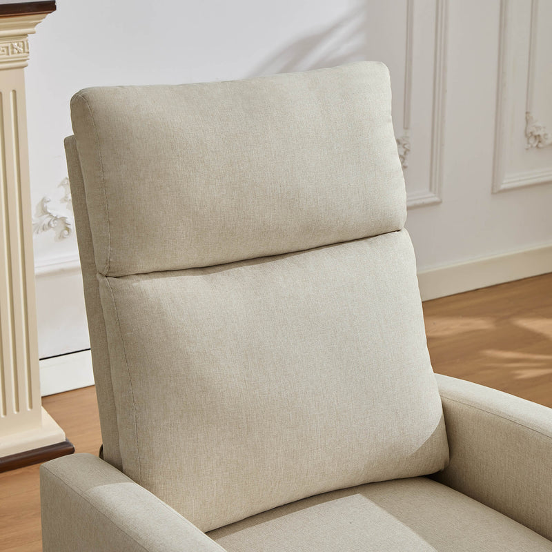 Frankie Linen Comfort Manual Recliner - Cream