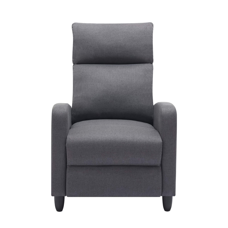 Frankie Linen Comfort Manual Recliner - Grey