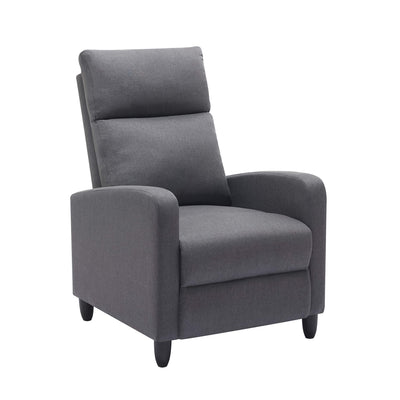 Frankie Linen Comfort Manual Recliner - Grey