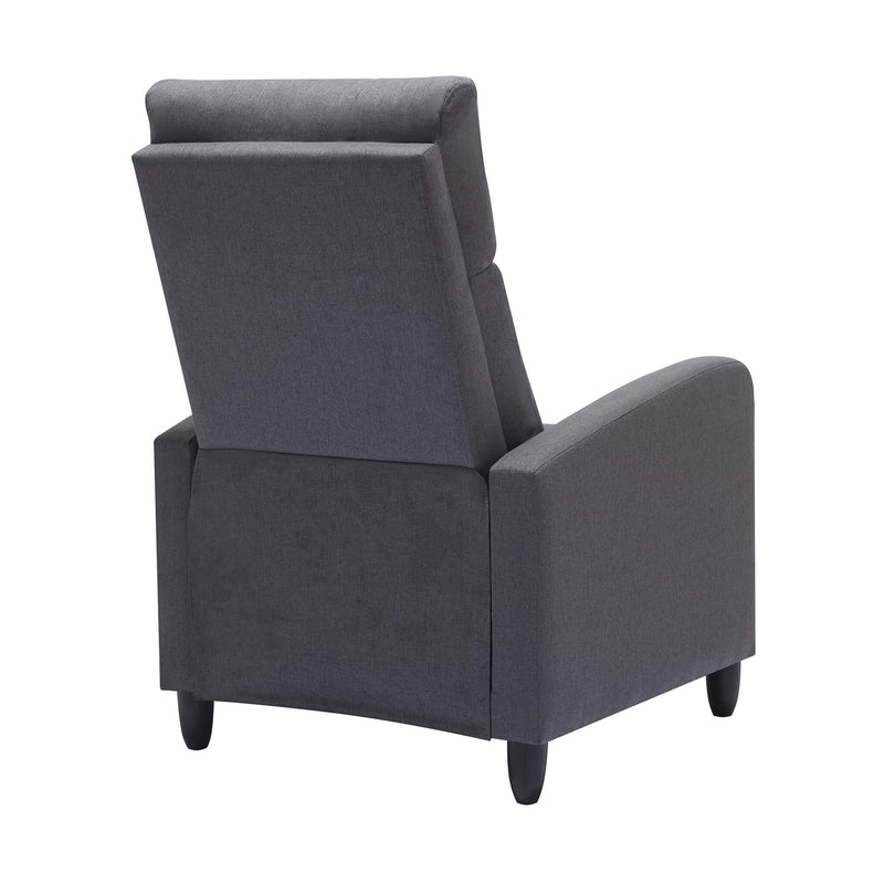 Frankie Linen Comfort Manual Recliner - Grey