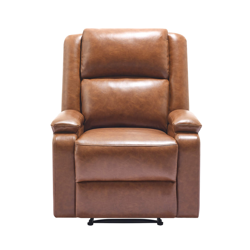 Orlo Modern Faux Leather Recliner - Camel