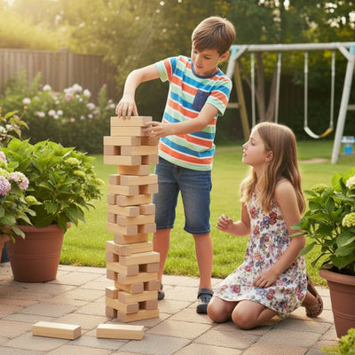Giant Wooden Tumble Tower – Classic 60 Block Set