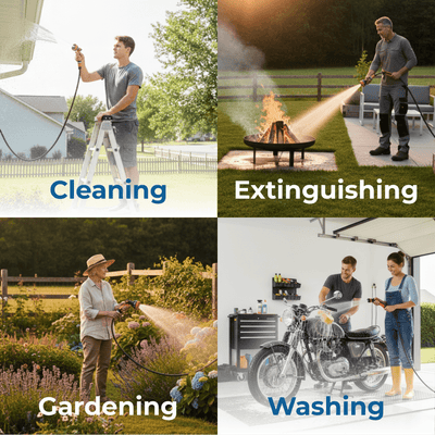 Hose Reel with 10 Spray Modes 30M