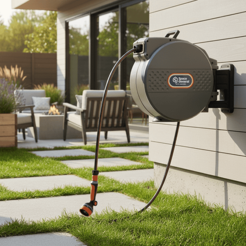 Hose Reel with 10 Spray Modes 30M