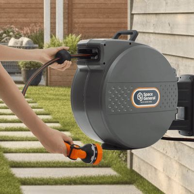Hose Reel with 10 Spray Modes 30M