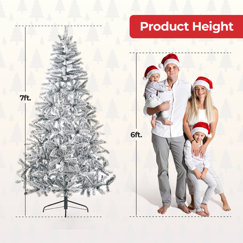 Snowy Spruce Christmas Tree - 210cm (7Ft)