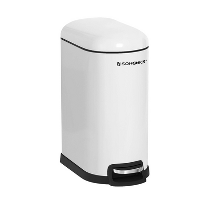 Bathroom Rubbish Bin 10L - White