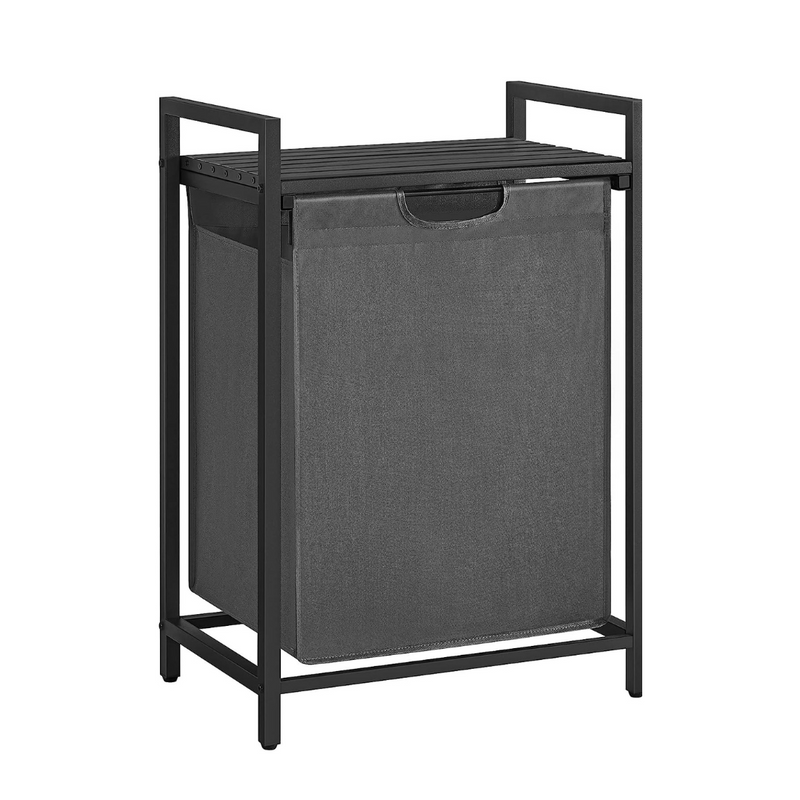 Vasagle Laundry Basket 65L Metal Frame - Grey