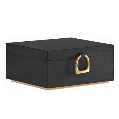 Jewellery Box With Handle - Black