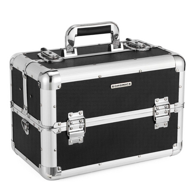 Aluminium Cosmetics Case with Carry Strap