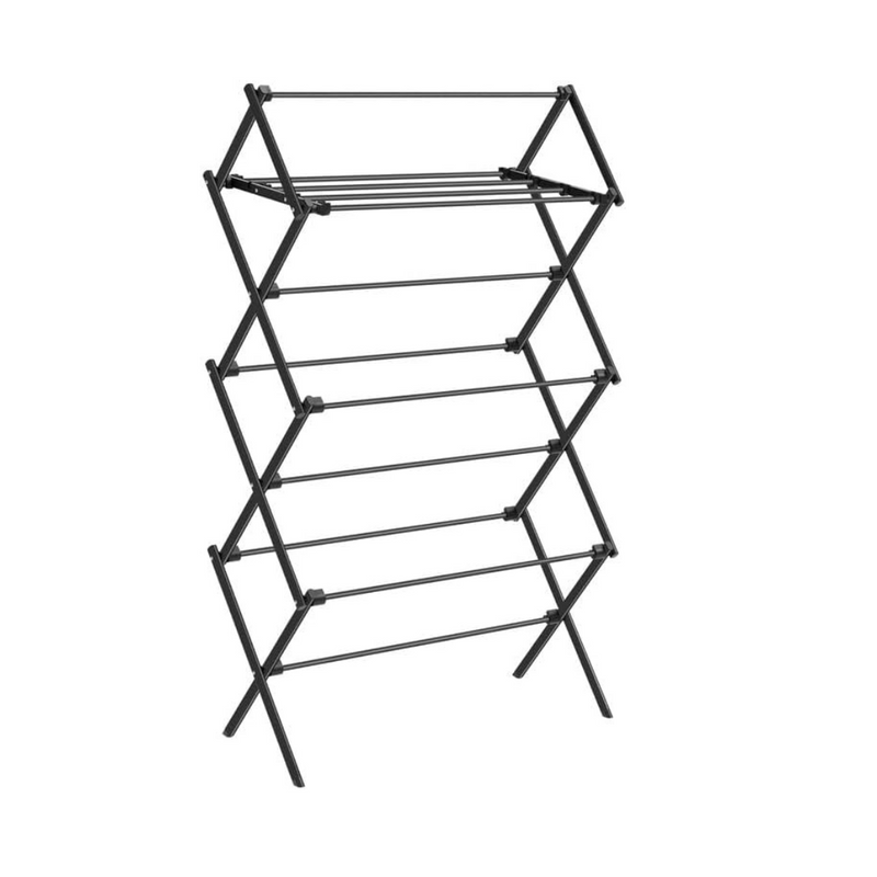 Foldable Clothes Drying Rack - Black