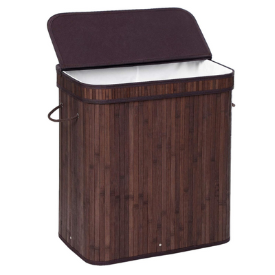 Bamboo Laundry Basket 100L - Brown