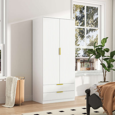 Elba 2-Door Wardrobe – White Matte