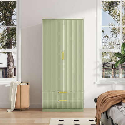 Elba 2-Door Wardrobe – Green Matte