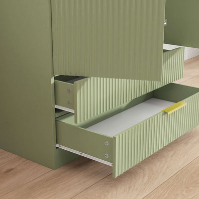 Elba 2-Door Wardrobe – Green Matte