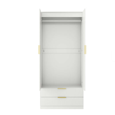 Elba 2-Door Wardrobe – White Matte