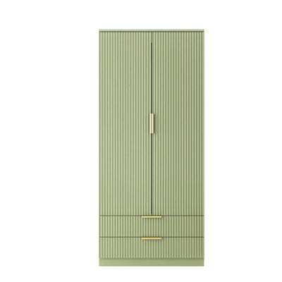 Elba 2-Door Wardrobe – Green Matte