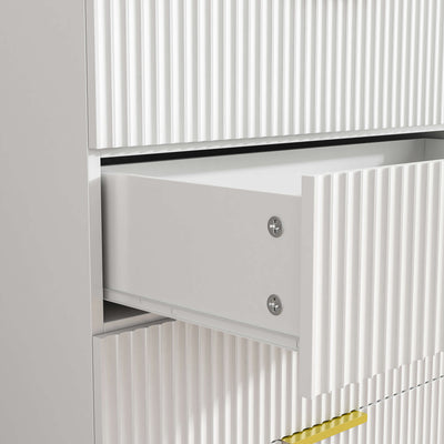 Elba 5-Drawer Chest – White Matte