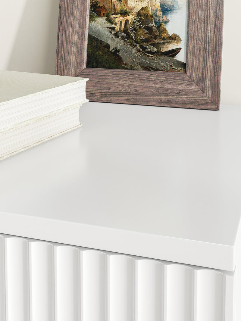 Elba 5-Drawer Chest – White Matte
