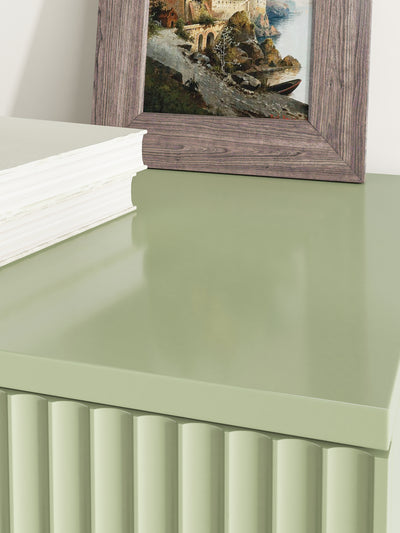 Elba 5-Drawer Chest – Green Matte