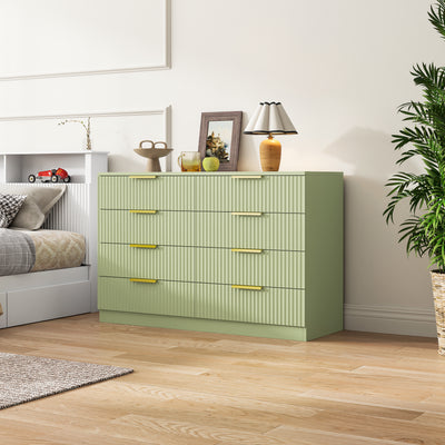 Elba 8-Drawer Chest – Green Matte