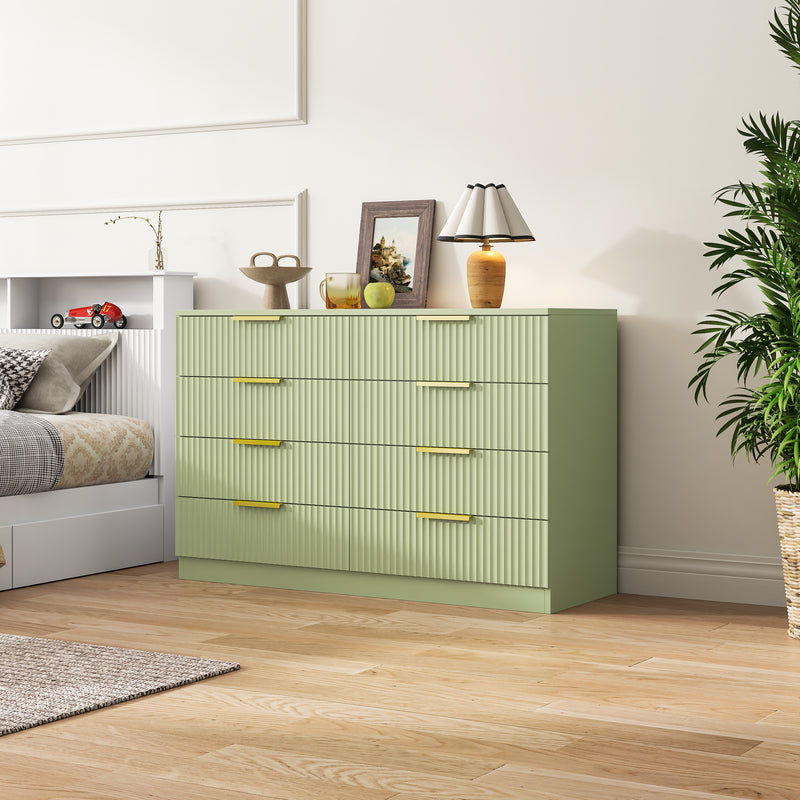 Elba 8-Drawer Chest – Green Matte