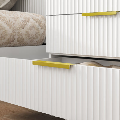 Elba 8-Drawer Chest – White Matte