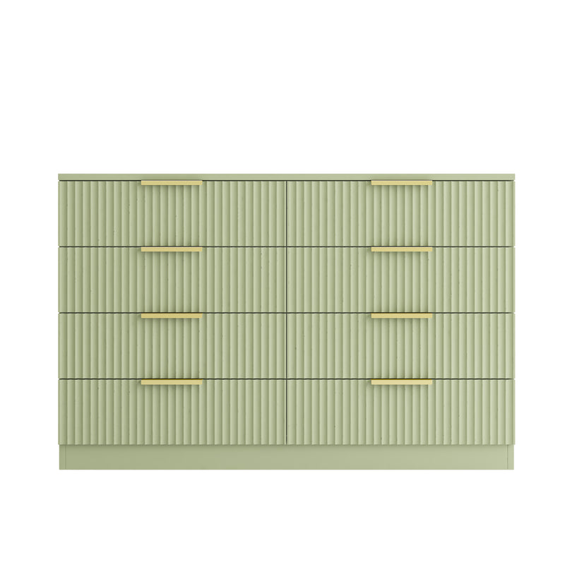 Elba 8-Drawer Chest – Green Matte
