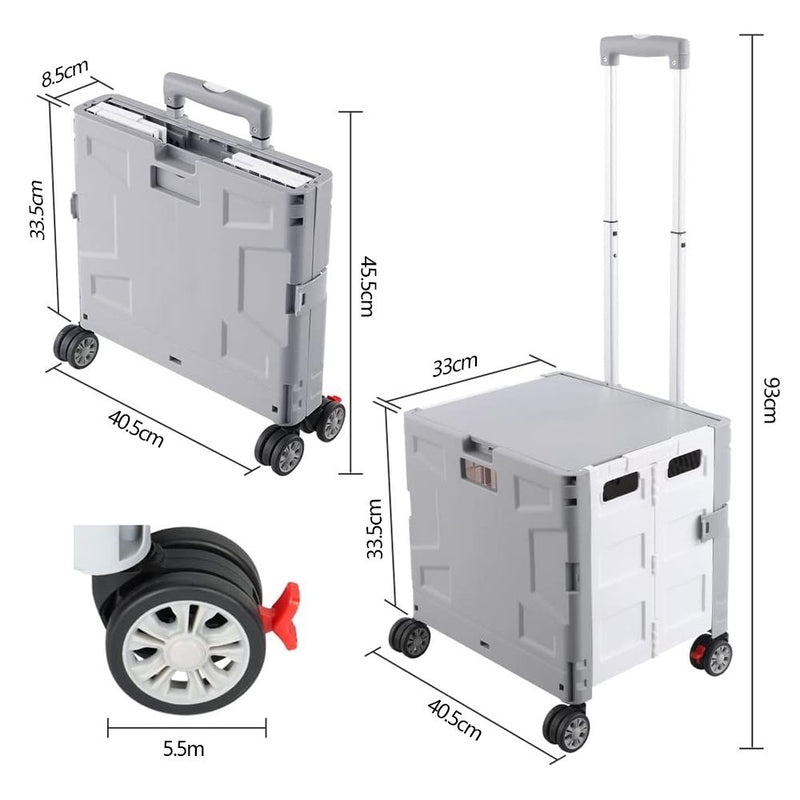 Foldable Rolling Shopping Utility Cart