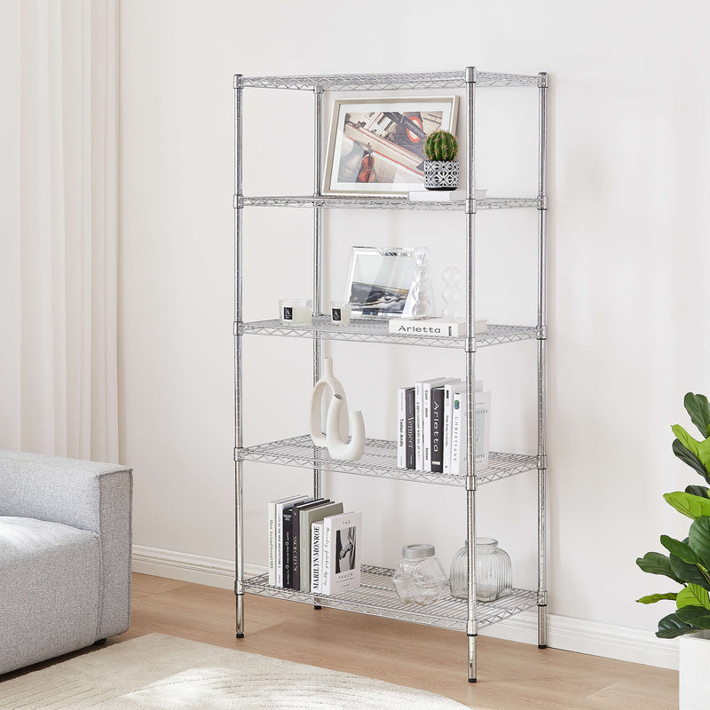 Chrome Wire Storage 6-Tier Shelves 90cm x 45cm x 180cm