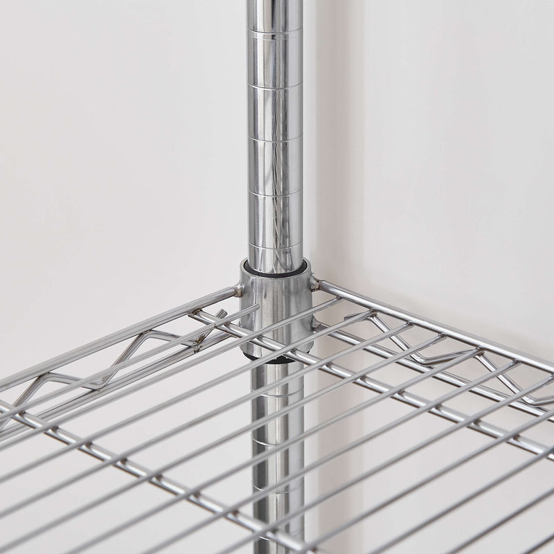 Chrome Wire Storage 3-Tier Shelves 60cm x 35cm x75cm