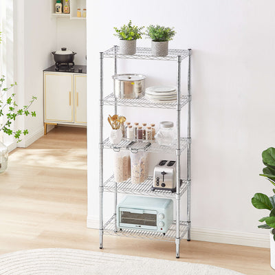 Chrome Wire Storage 6-Tier Shelves 60cm x 35cm x 180cm