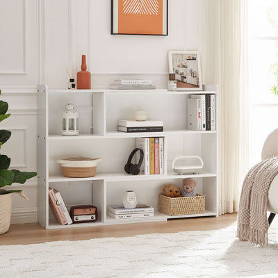 Bridget Extendable Wooden Bookshelf  - White
