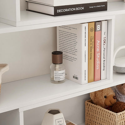 Bridget Extendable Wooden Bookshelf  - White