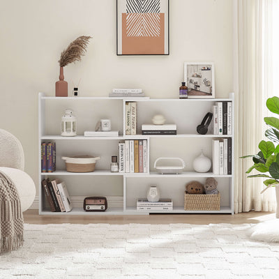 Bridget Extendable Wooden Bookshelf  - White