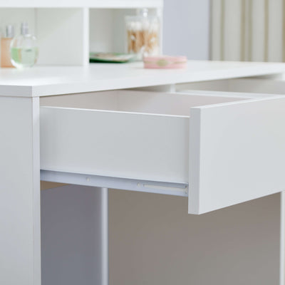 Aria Dressing Table with Mirror – White