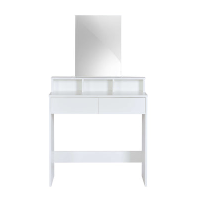 Aria Dressing Table with Mirror – White