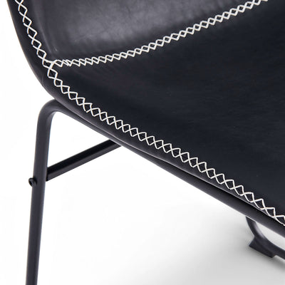 Comfortable black dining chairs from the Adele range – set of 2